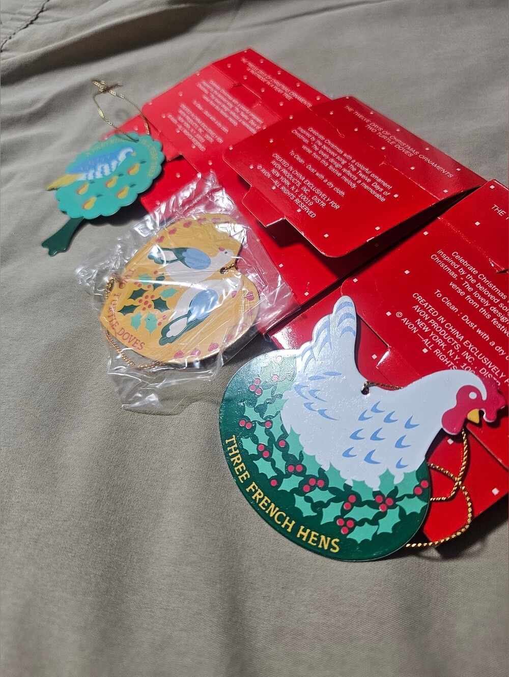 Vintage Avon Christmas Ornaments